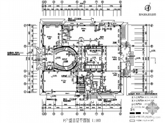 [北京]某二层花园豪华别墅建筑施工图（1500平米）- 