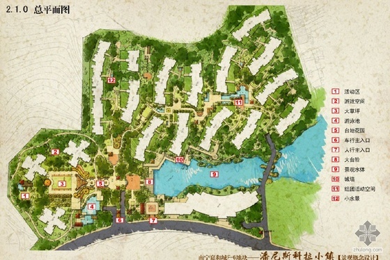 学校景观概念设计资料下载-南宁小区景观概念设计