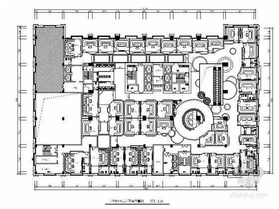 KTV走道室内施工图资料下载-[郑州]某超豪华KTV室内装修施工图（含效果）