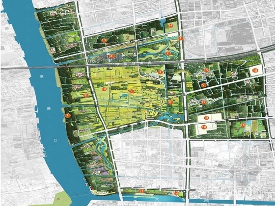 公园道路分析图资料下载-[上海]生态型魅力城市农田郊野公园设计分析方案（知名设计公司）