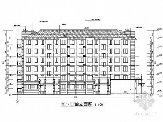10层住宅楼图纸含建筑图资料下载-2700平六层框架结构住宅楼结构施工图（含建筑图）