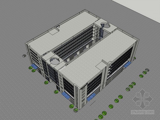 工业园区建筑sketchup模型下载-工业园区建筑sketchup模型 