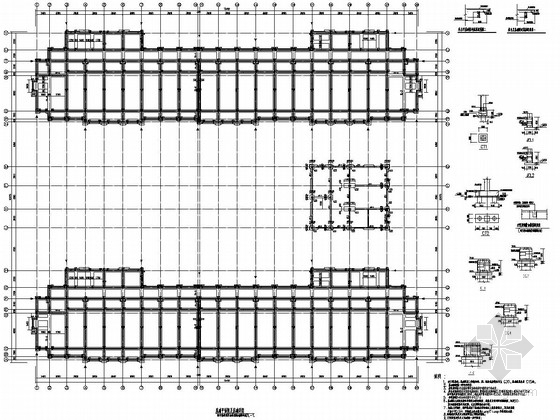 宿舍公寓砖混资料下载-[江苏]五层带闷顶层砖混结构学院宿舍楼结构图