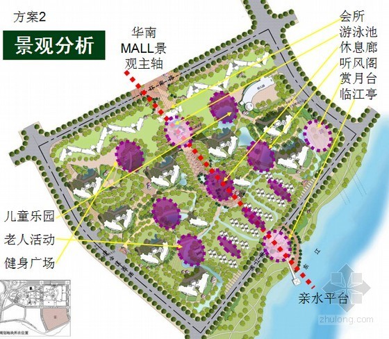 [标杆房企]住宅地产项目规划建议报告研究(大量附图)-景观分析 