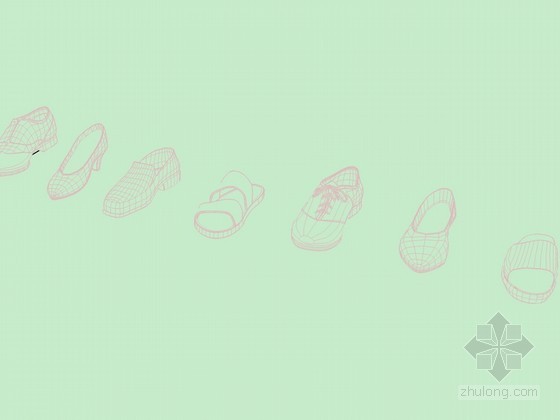 运动鞋子3d模型下载资料下载-几款鞋子sketchup模型