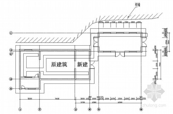 变电电气平面布置资料下载-某变电所平面布置图