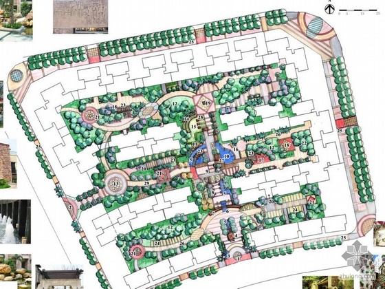 瑞昌花台绿色小区方案设计资料下载-中山小区景观方案设计