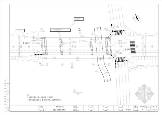 [重庆]20+40+20m跨高速大桥全套CAD施工图（94页）-桥位平面图