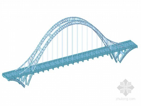 9m拱桥施工图资料下载-中承式钢管混凝土拱桥上部及下部结构计算书（内力计算 应力验算）