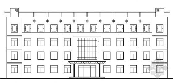五层综合楼建筑设计资料下载-某四层教学综合楼建筑设计图