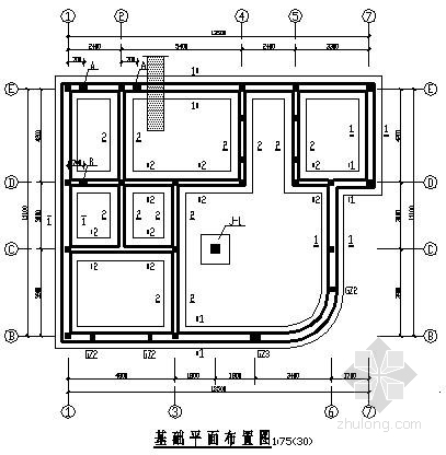 二层别墅结构配筋图资料下载-二层砖混别墅结构施工图