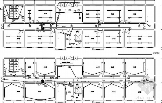 6层办公楼土建图资料下载-某六层办公楼电气图