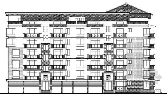七层住宅楼模板计算资料下载-某七层住宅楼建筑方案图（七层复式）
