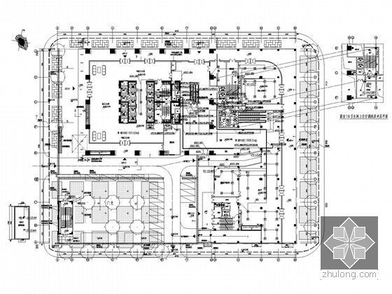 [无锡]超高层国际金融中心全套电气施工图纸210张（多大样图）-一层配电平面图