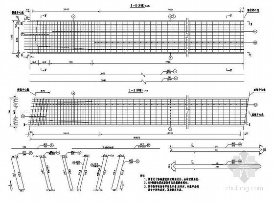 箱梁普通钢筋资料下载-预应力混凝土连续箱梁(斜交)普通钢筋构造节点详图设计