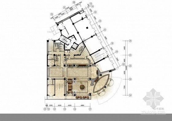 新疆酒店CAD资料下载-[新疆]精品四星级高档酒店全套方案图