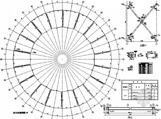 游泳池钢结构施工图资料下载-[承德]钢结构五星温泉城结构施工图