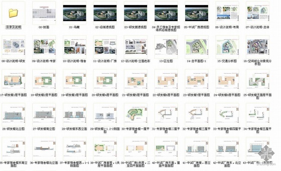 [华南]某家电研究院（研发楼、宿舍楼、餐厅及大门、厂房）设计方案文本- 