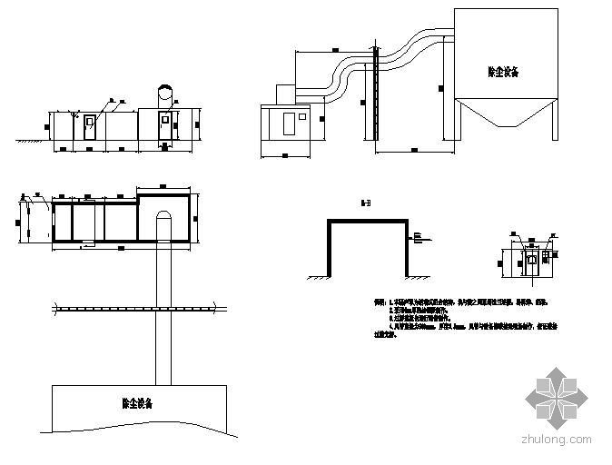 隔声罩的设计资料下载-落沙隔声罩的大体示意图