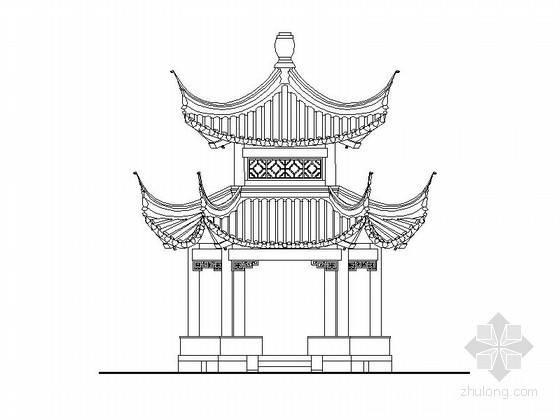 中式五角亭资料下载-[合集]各种中式亭建筑施工图