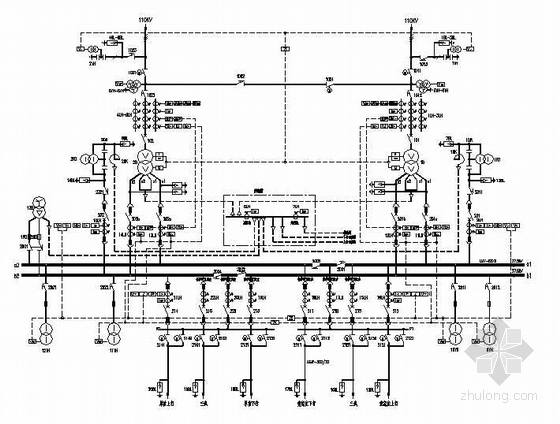 变电站二次接线图资料下载-某牵引变电站二次全图