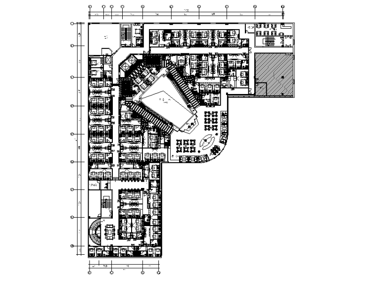中式混搭两居室资料下载-[福建]福州某混搭风格酒店设计CAD施工图（含效果图）