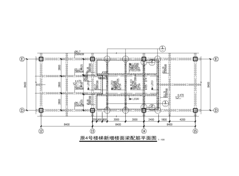 电梯结构平面布置图资料下载-楼梯、电梯修正改造结构施工详图