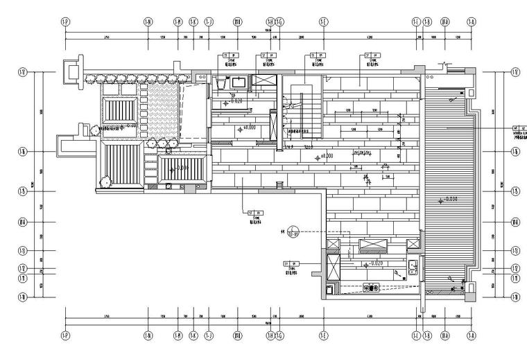 重庆知名地产悦湾洋房复式施工图设计-地面材料