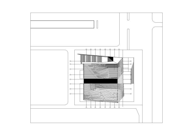 四川大学科学与艺术中心教学楼设计施工图-屋顶平面图