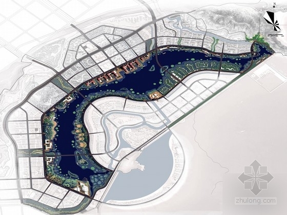 滨海新城城市设计资料下载-[浙江]商务休闲度假滨海新城概念性景观规划设计方案（北京著名景观设计公司）   
