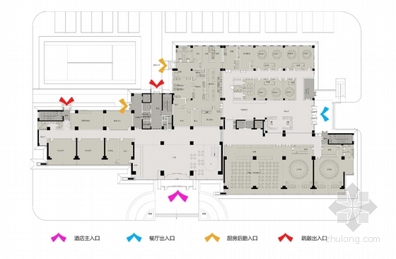 [山东]风帆造型高层商务度假酒店建筑设计方案文本-风帆造型高层商务度假酒店分析图