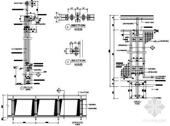 玻璃钢管栏杆节点图集-3