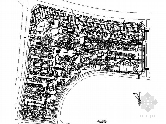 商业庭院CAD资料下载-[长沙]住宅庭院景观设计施工图