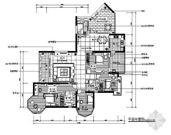 三室两厅90平米板式住宅资料下载-四房两厅高档住宅装修