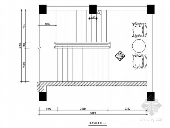 cad楼梯间设计资料下载-[成都]高档四星级花园酒店楼梯间施工图（含效果）