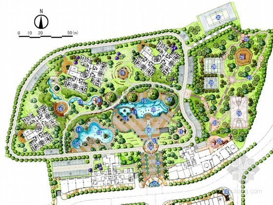 市中心及公园景观设计资料下载-[四川]市中心社区环境景观设计