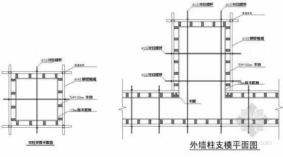 高强灌浆料加固施工方案资料下载-[北京]综合楼模板工程施工方案（15mm厚高强覆膜木胶板）