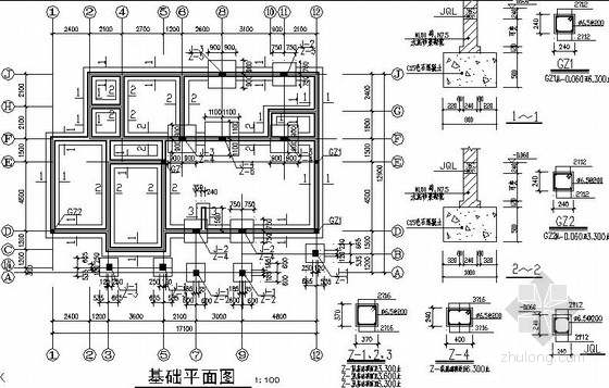 临街三层自建住宅建筑图资料下载-某三层框架别墅结构施工图(含建筑图)
