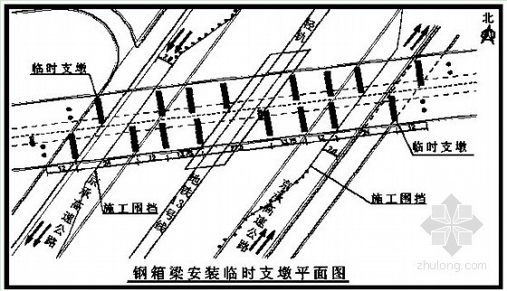 跨街人行天桥资料下载-[北京]双向六车道城市道路施工组织设计（设标）