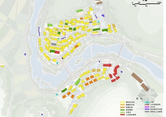 [浙江]精品乡村规划设计方案文本-乡村规划分析图