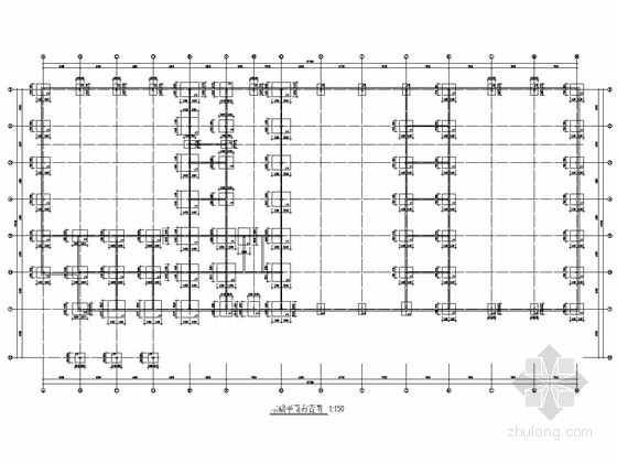 两层钢框架图纸资料下载-雪佛兰4S店钢框架结构施工图（局部两层）