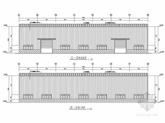钢结构施工图说明资料下载-20米跨钢结构厂房结构施工图