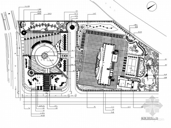 政府停车广场设计资料下载-[浙江]政府前广场景观设计施工图