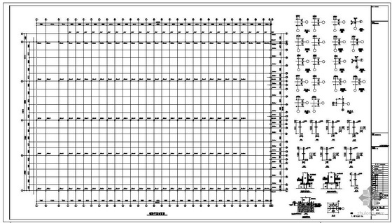 单层厂房门式钢架资料下载-辽宁某设备制造厂车间钢结构设计图