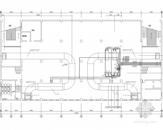 小型商场平面图cad资料下载-[上海]四层商场空气调节系统设计施工图