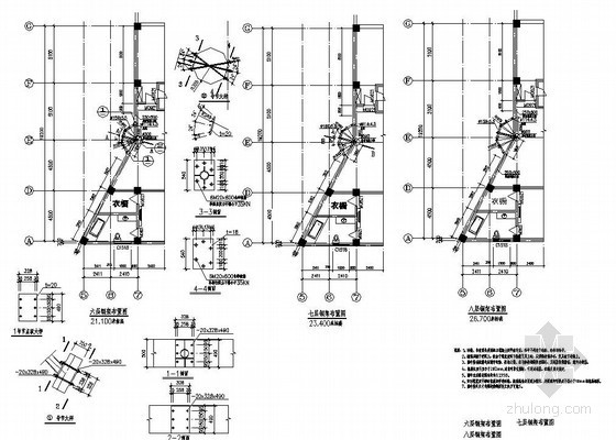 宾馆大楼建筑结构设计资料下载-四川某酒店弧形幕墙建筑结构设计图