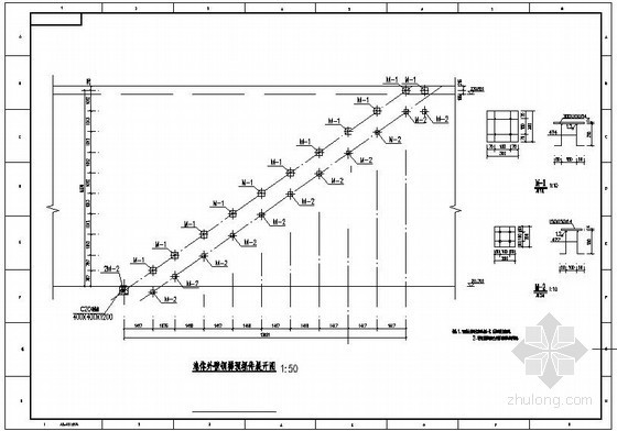 钢预埋件节点资料下载-某钢梯预埋件节点构造详图