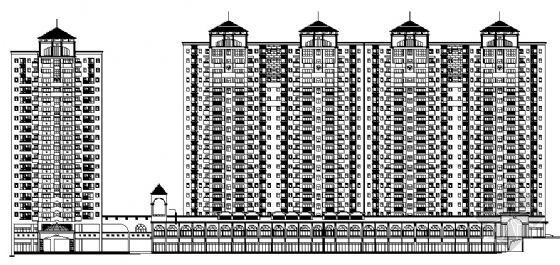 绿城诸暨商业内街建筑设计资料下载-某商业步行街建筑设计方案图