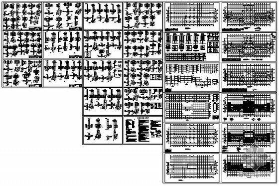 多功能厅施工规范资料下载-某基地多功能厅结构图
