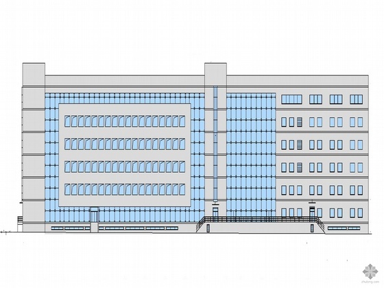 银行设计建筑方案图资料下载-工商银行某地数据中心建筑方案设计